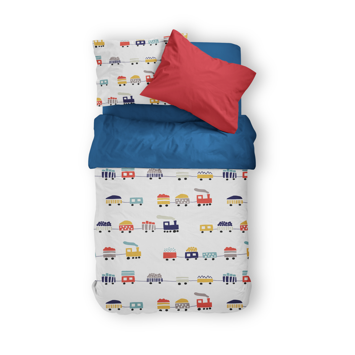Choo Choo Primary Kids Duvet Set