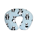 Blue Playful Pandas Feeding Cushion