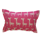 Pink Giraffe Toddler Scatter Cushion