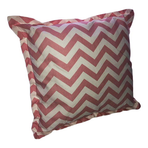 Pink & White Chevron Scatter Cusion