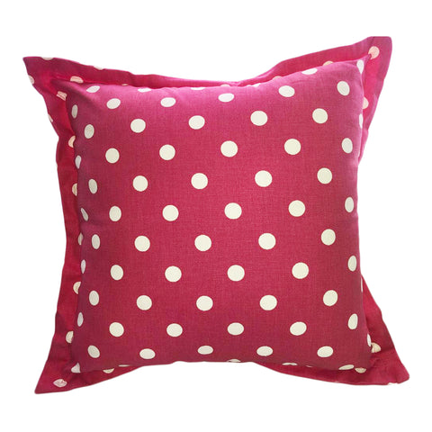 Red With White Polka Dots Scatter Cushion
