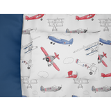 Red and Blue Air Show Cot Duvet Set