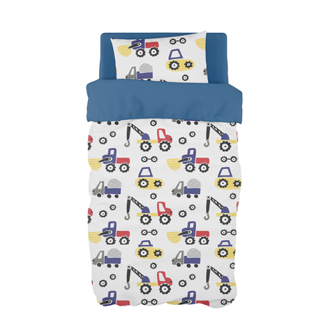 Diggers and Dozers Primary Cot Duvet Set