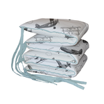 Grey Air Show Padded Cot Bumper