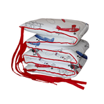 Red and Blue Air Show Padded Cot Bumper