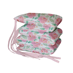 Watercolour Roses Padded Cot Bumper