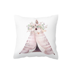 Pink Boho Teepee Scatter Cushion Cover
