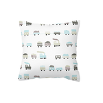 Mist Blue Choo Choo Scatter Cushion