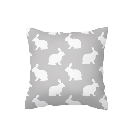 White on Grey Hop Scatter Cushion