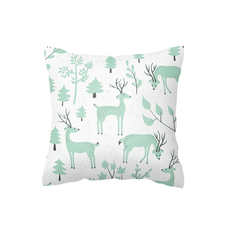 Mint Snowy Woodland Scatter Cushion