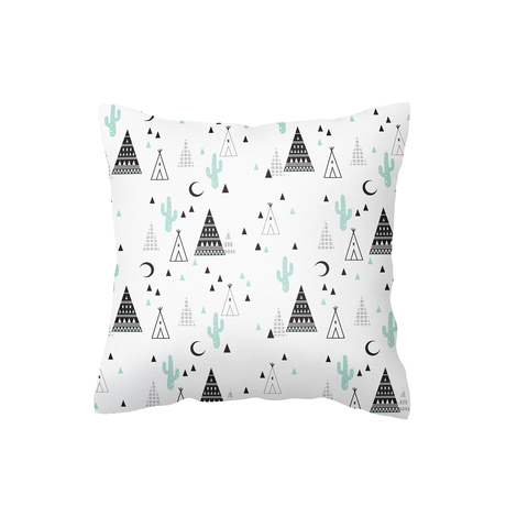 Teepee and Cactus Scatter Cushion Cover