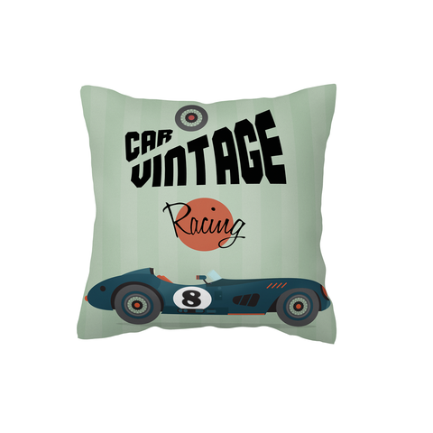 Vintage Racing Scatter Cushion