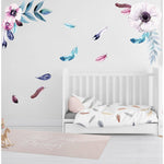 Wall Decal - Feathering Flowers