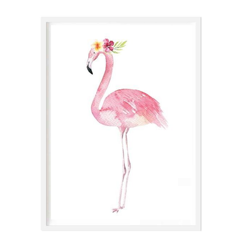Tall Flamingo Print