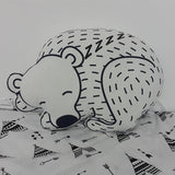 Black Sleeping Bear Cushion