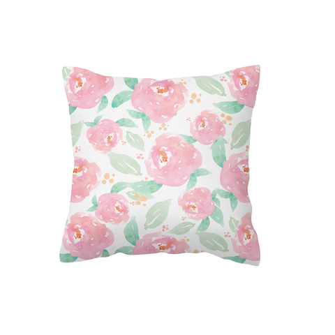 Watercolour Roses Scatter Cushion Cover