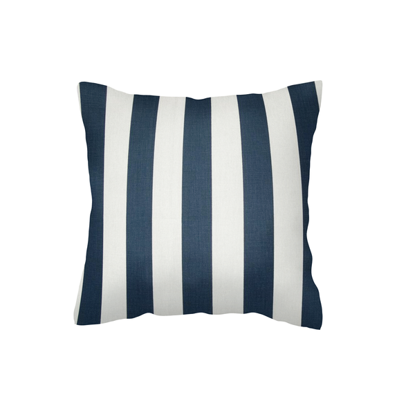 Navy Canopy Stripe Scatter Cushion Cover Studio Collection