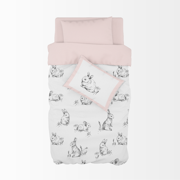 Sketch Bunnies Cot Duvet Set Studio Collection