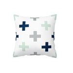 Swiss Cross Navy/Mint/Grey Scatter Cushion