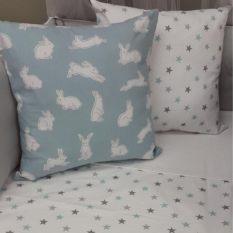 Duck egg cot top bedding